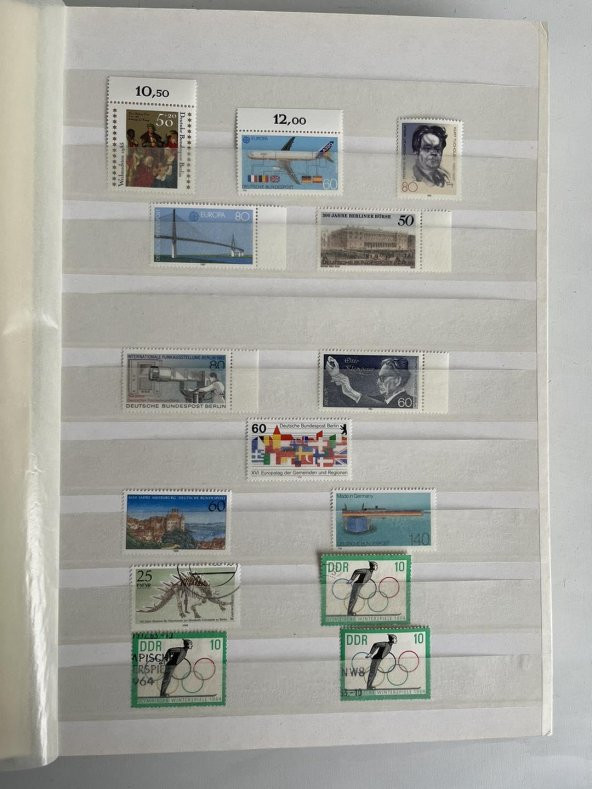 Almanya DDR Pul Koleksiyonu Albümü 1000 Adet - Yabancı Pul 052 - Resim 3