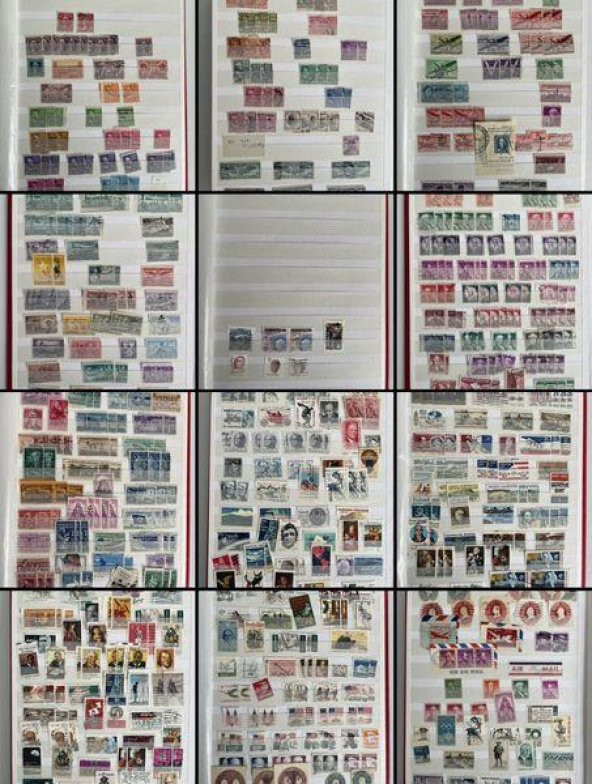 Amerika Pul Koleksiyonu Albümü 780 Adet - Yabancı Pul 056 ürün görseli 1