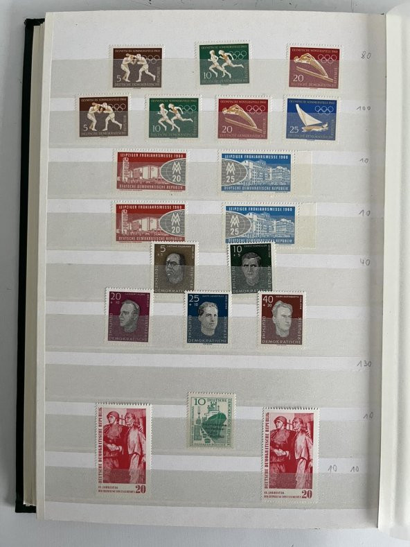 Almanya DDR Pul Koleksiyonu Albümü 1000 Adet - Yabancı Pul 052 - Resim 10