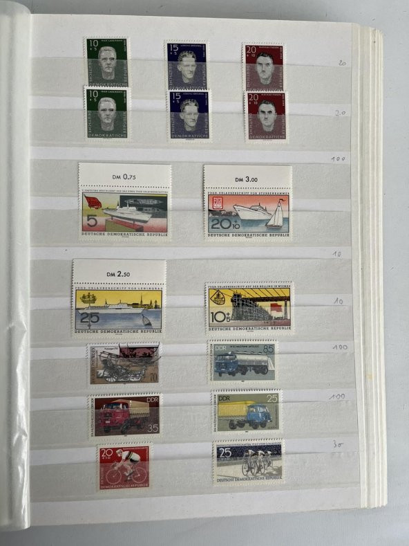 Almanya DDR Pul Koleksiyonu Albümü 1000 Adet - Yabancı Pul 052 - Resim 11