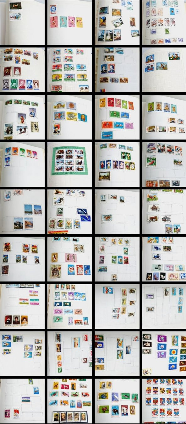 Romanya Pul Koleksiyonu Albümü 1570 Adet - Yabancı Pul 055 ürün görseli