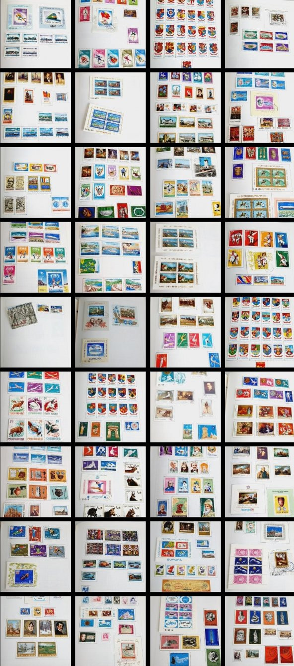 Romanya Pul Koleksiyonu Albümü 1570 Adet - Yabancı Pul 055 - Resim 2