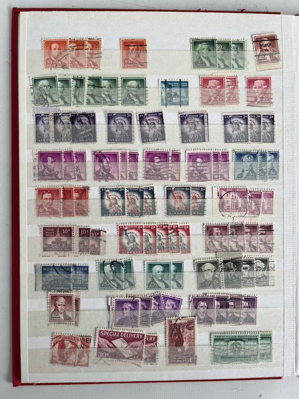 Amerika Pul Koleksiyonu Albümü 780 Adet - Yabancı Pul 056 - Resim 8