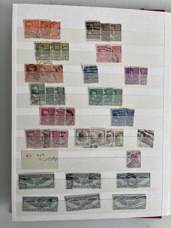 Amerika Pul Koleksiyonu Albümü 780 Adet - Yabancı Pul 056 - Resim 9