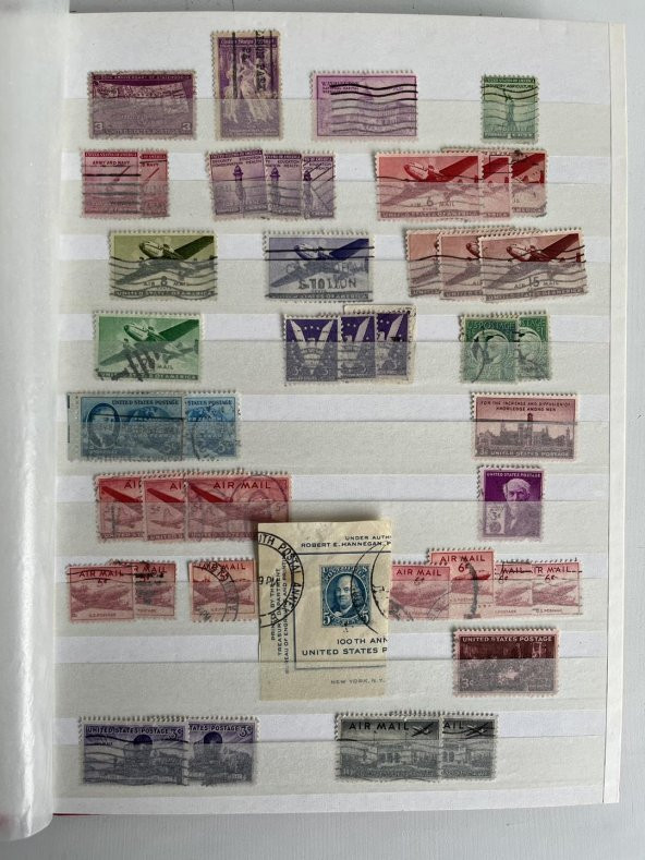 Amerika Pul Koleksiyonu Albümü 780 Adet - Yabancı Pul 056 - Resim 10