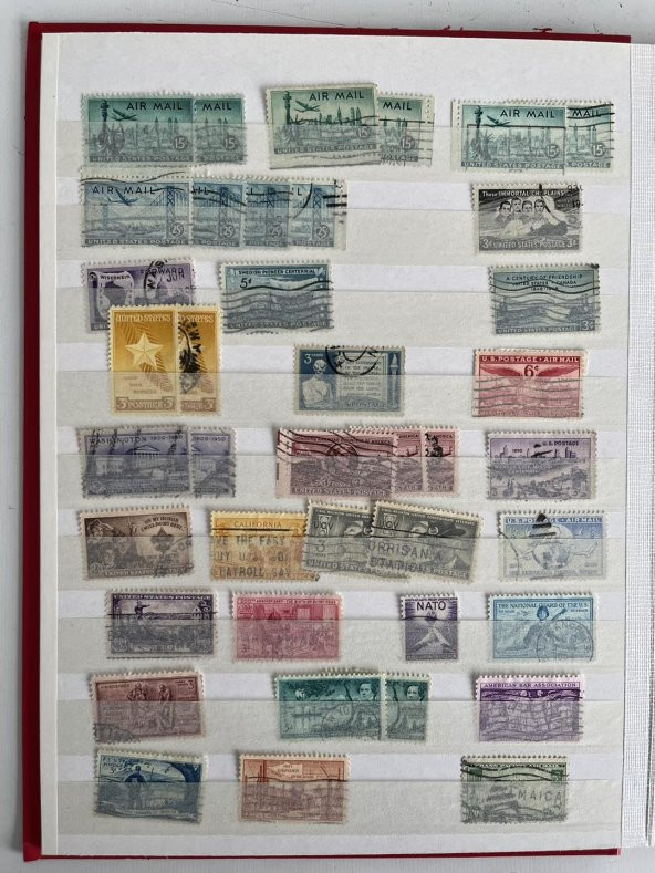 Amerika Pul Koleksiyonu Albümü 780 Adet - Yabancı Pul 056 - Resim 11