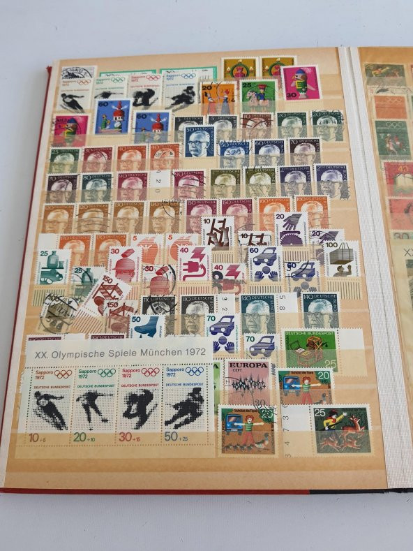 Almanya Pul Koleksiyonu Albümü 1210 Adet - Yabancı Pul 043 - Resim 6