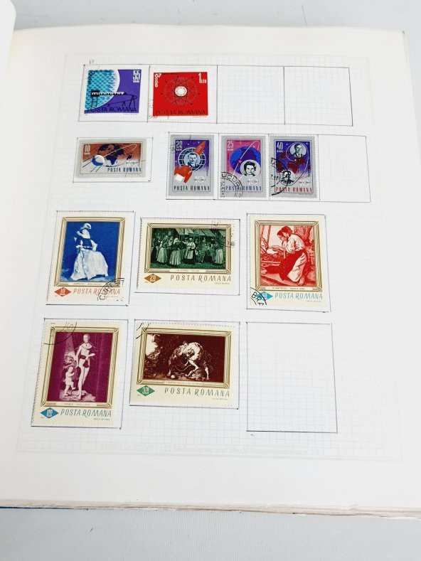 Romanya Pul Koleksiyonu Albümü 1570 Adet - Yabancı Pul 055 - Resim 9