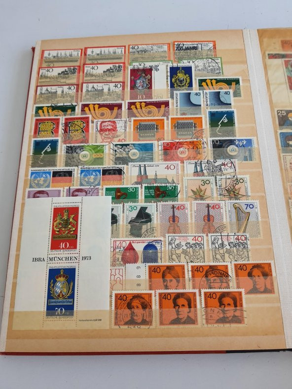 Almanya Pul Koleksiyonu Albümü 1210 Adet - Yabancı Pul 043 - Resim 8