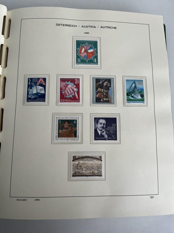 Avusturya Pul Koleksiyonu Schaubek Albümü Damgasız 770 Adet - Yabancı Pul 070 - Resim 5