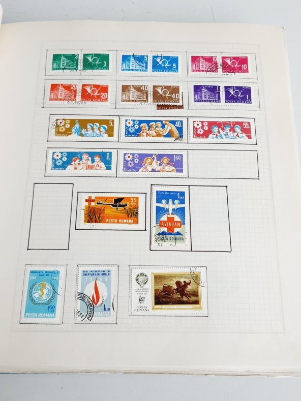 Romanya Pul Koleksiyonu Albümü 1570 Adet - Yabancı Pul 055 - Resim 12