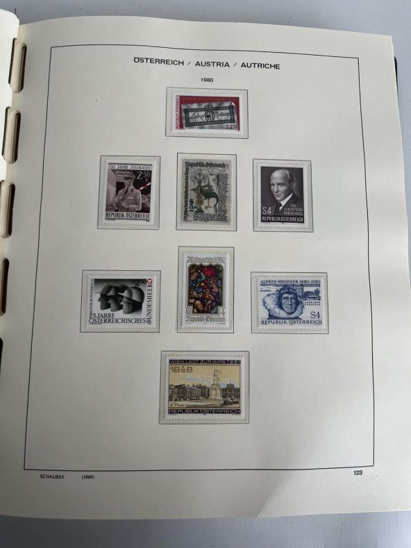 Avusturya Pul Koleksiyonu Schaubek Albümü Damgasız 770 Adet - Yabancı Pul 070 - Resim 7