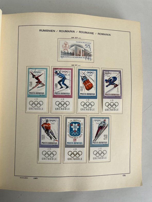 Romanya Pul Koleksiyonu Schaubek Albümü 1967-1980 1300 Adet - Yabancı Pul 077 - Resim 5