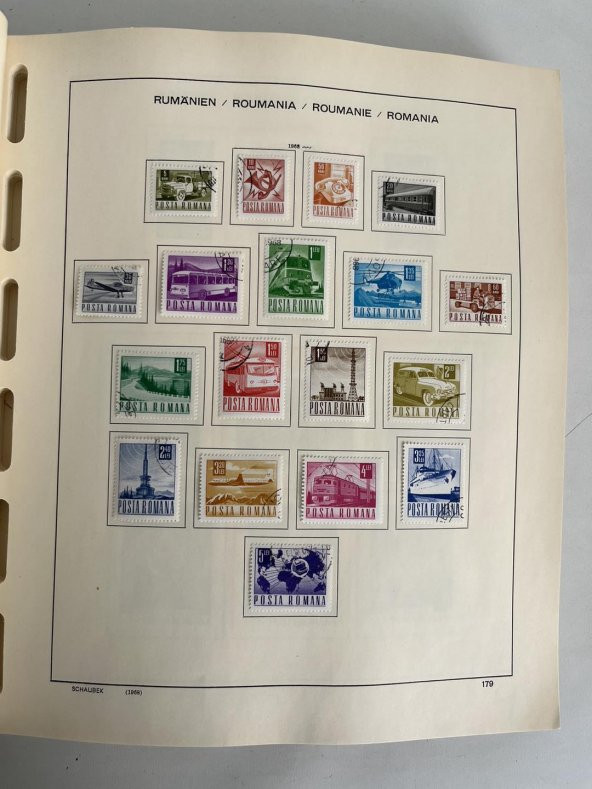 Romanya Pul Koleksiyonu Schaubek Albümü 1967-1980 1300 Adet - Yabancı Pul 077 - Resim 6