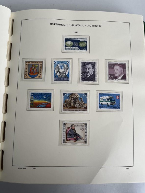 Avusturya Pul Koleksiyonu Schaubek Albümü Damgasız 770 Adet - Yabancı Pul 070 - Resim 10