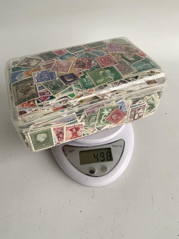 Damgalı Dünya Pulu Lotu 490-550 Gram - Yabancı Posta Pulu - 4