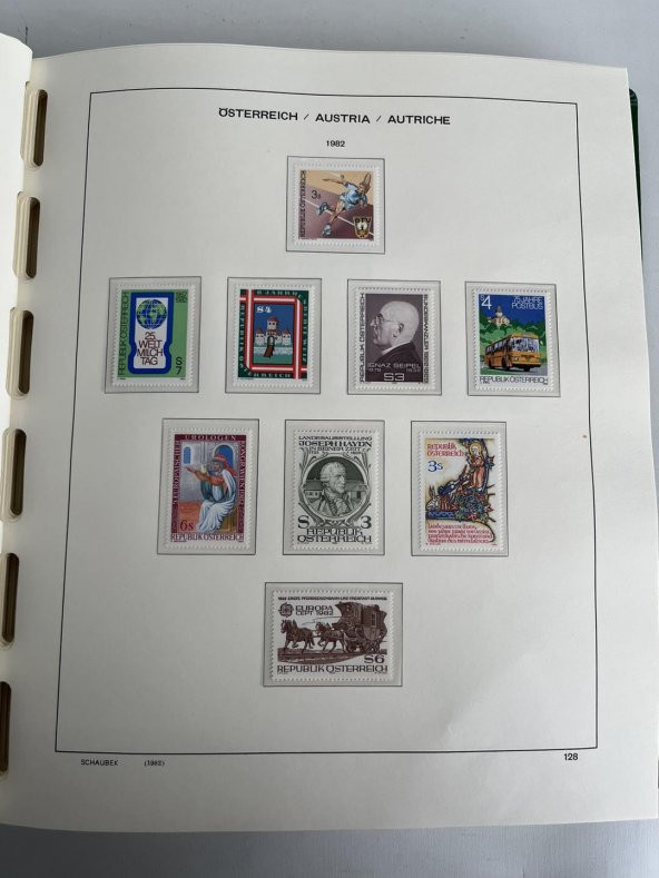 Avusturya Pul Koleksiyonu Schaubek Albümü Damgasız 770 Adet - Yabancı Pul 070 - Resim 12