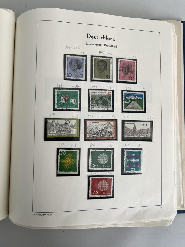 Almanya Pul Koleksiyonu Albümü 770 Adet - Yabancı Pul 076 - Resim 5