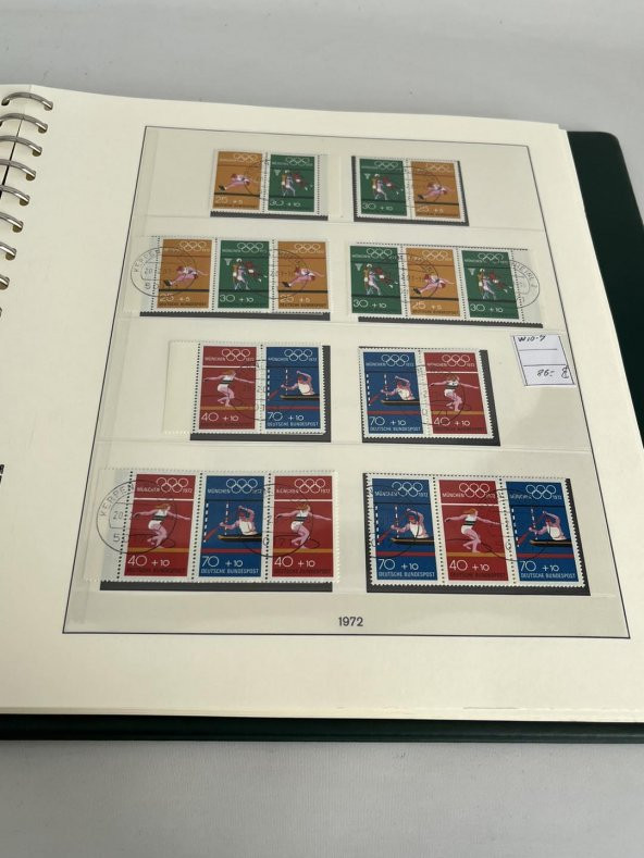 Almanya Pul Koleksiyonu Albümü 330 Adet - Yabancı Pul 078 - Resim 7