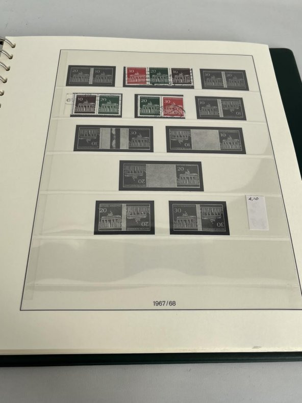 Almanya Pul Koleksiyonu Albümü 330 Adet - Yabancı Pul 078 - Resim 8