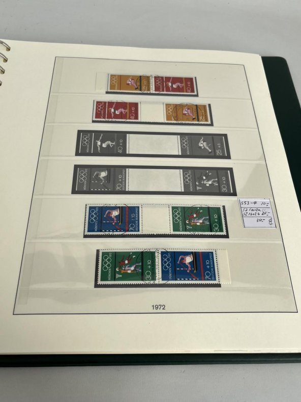 Almanya Pul Koleksiyonu Albümü 330 Adet - Yabancı Pul 078 - Resim 10