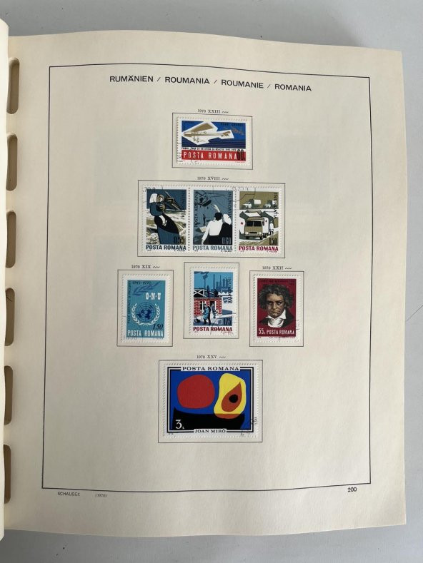 Romanya Pul Koleksiyonu Schaubek Albümü 1967-1980 1300 Adet - Yabancı Pul 077 - Resim 11
