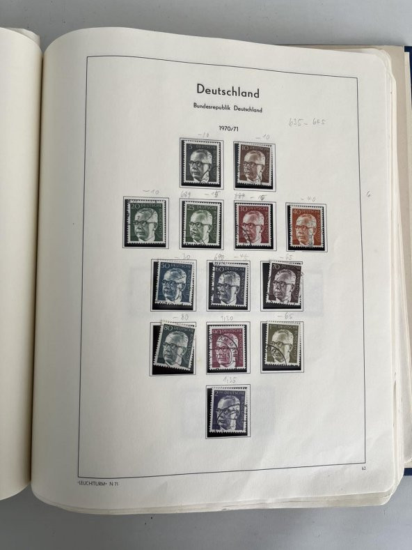 Almanya Pul Koleksiyonu Albümü 770 Adet - Yabancı Pul 076 - Resim 7
