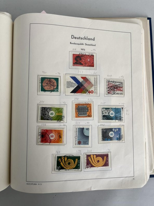 Almanya Pul Koleksiyonu Albümü 770 Adet - Yabancı Pul 076 - Resim 9
