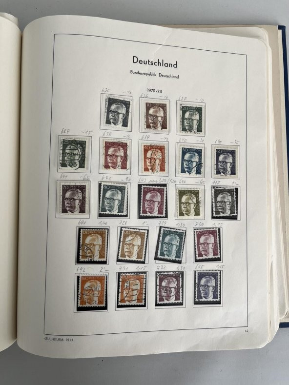 Almanya Pul Koleksiyonu Albümü 770 Adet - Yabancı Pul 076 - Resim 10