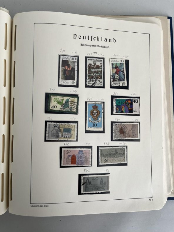 Almanya Pul Koleksiyonu Albümü 770 Adet - Yabancı Pul 076 - Resim 12