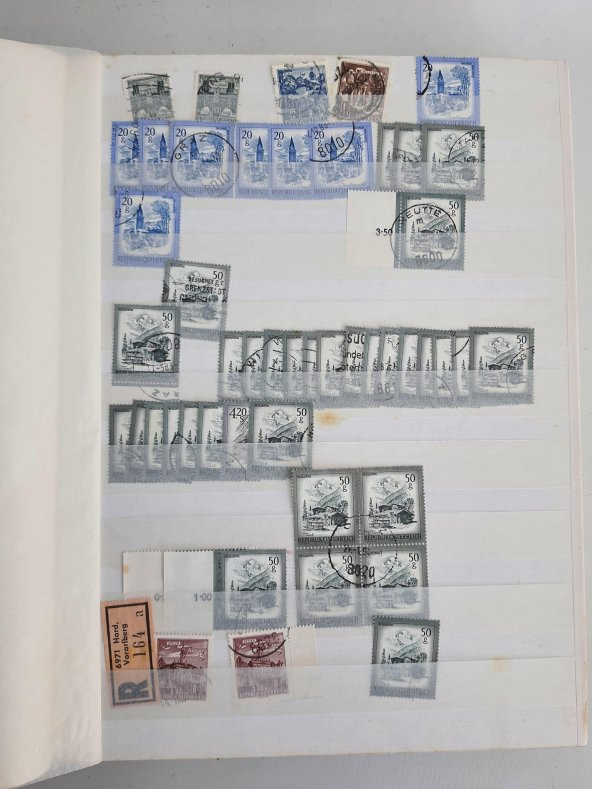 Avusturya Pul Koleksiyonu Albümü 2900 Adet - Yabancı Pul 002 - Resim 3