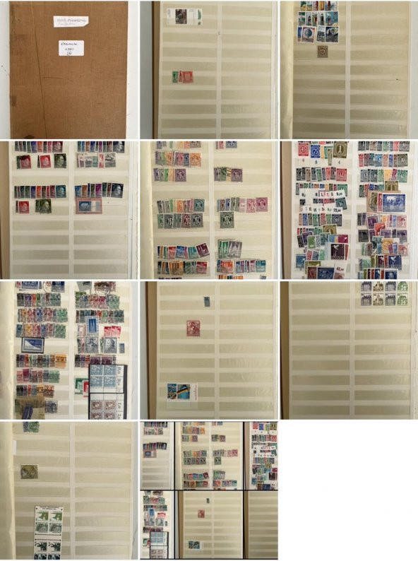 Almanya Pul Koleksiyonu Albümü 380 Adet - Yabancı Pul 008 - Resim 3