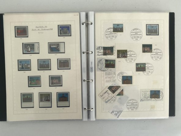 Almanya Pul ve Zarf Koleksiyonu Albümü 270 Adet - Yabancı Pul 005 - Resim 6