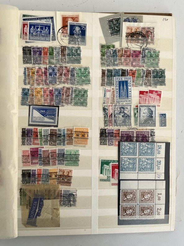 Almanya Pul Koleksiyonu Albümü 380 Adet - Yabancı Pul 008 - Resim 4