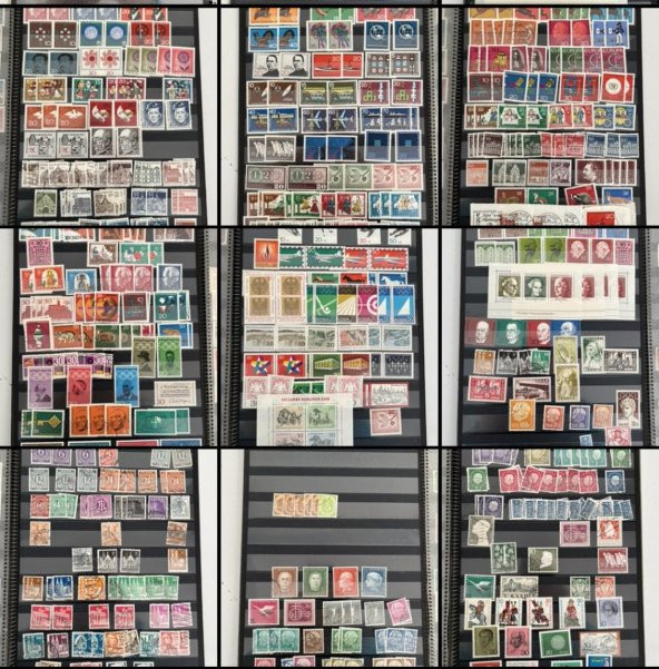 Almanya Pul Koleksiyonu Albümü 710 Adet - Yabancı Pul 015 ürün görseli 1