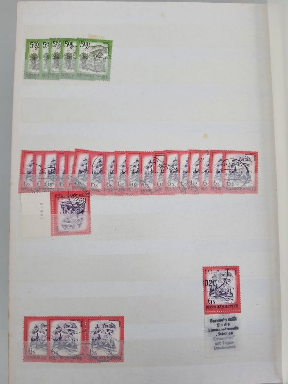 Avusturya Pul Koleksiyonu Albümü 2900 Adet - Yabancı Pul 002 - Resim 10