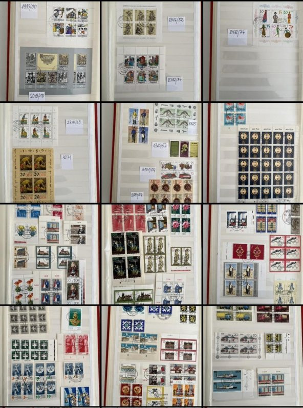 Almanya DDR Pul Koleksiyonu Albümü 620 Adet - Yabancı Pul 016