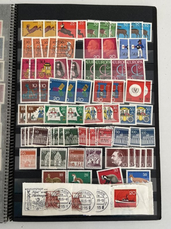 Almanya Pul Koleksiyonu Albümü 710 Adet - Yabancı Pul 015 - Resim 4