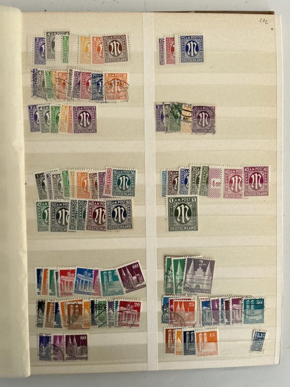 Almanya Pul Koleksiyonu Albümü 380 Adet - Yabancı Pul 008 - Resim 6