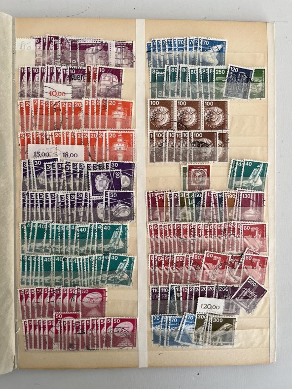 Almanya Pul Koleksiyonu Albümü 2680 Adet - Yabancı Pul 009 - Resim 5