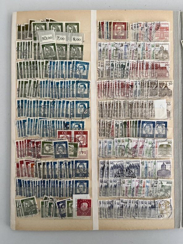 Almanya Pul Koleksiyonu Albümü 2680 Adet - Yabancı Pul 009 - Resim 6