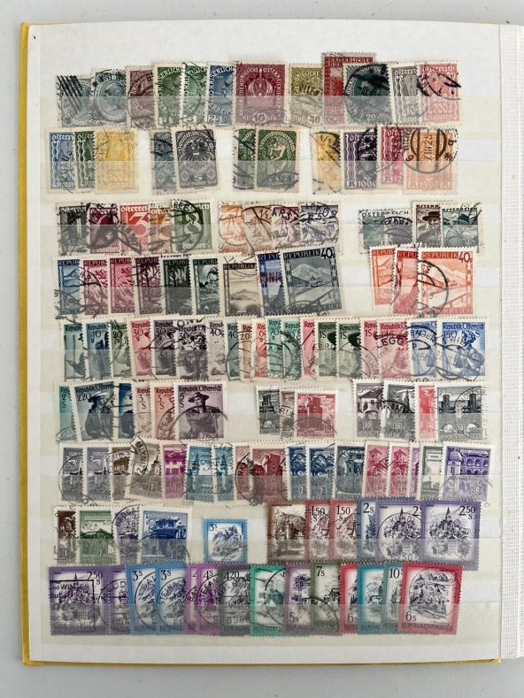 Avusturya Pul Koleksiyonu Albümü 640 Adet - Yabancı Pul 014 - Resim 4