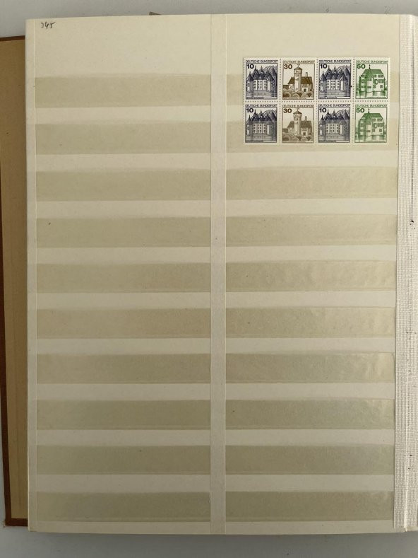 Almanya Pul Koleksiyonu Albümü 380 Adet - Yabancı Pul 008 - Resim 12