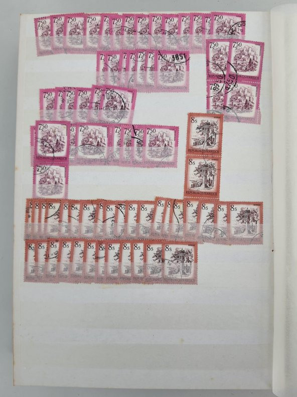Avusturya Pul Koleksiyonu Albümü 2900 Adet - Yabancı Pul 002 - Resim 12