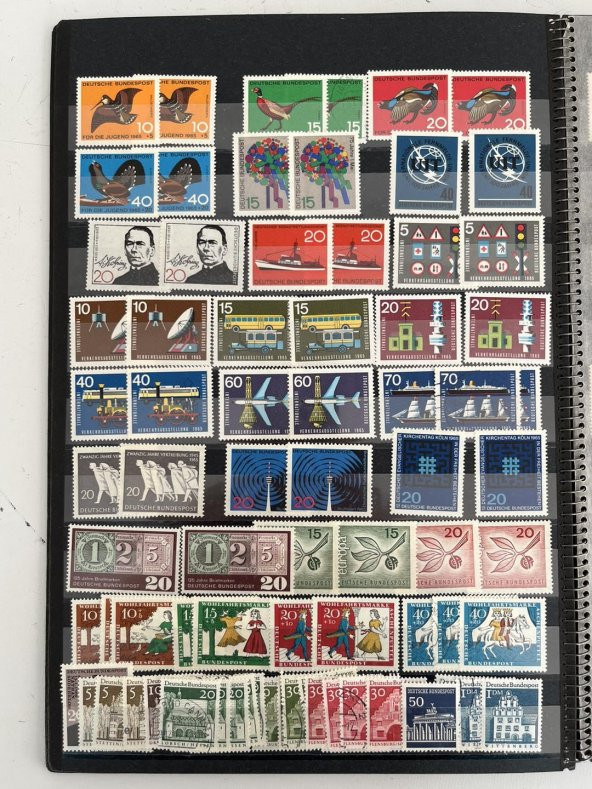 Almanya Pul Koleksiyonu Albümü 710 Adet - Yabancı Pul 015 - Resim 5