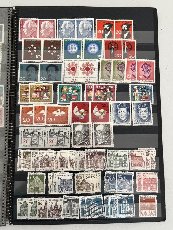 Almanya Pul Koleksiyonu Albümü 710 Adet - Yabancı Pul 015 - Resim 6