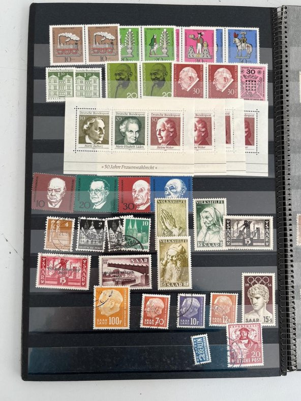 Almanya Pul Koleksiyonu Albümü 710 Adet - Yabancı Pul 015 - Resim 9