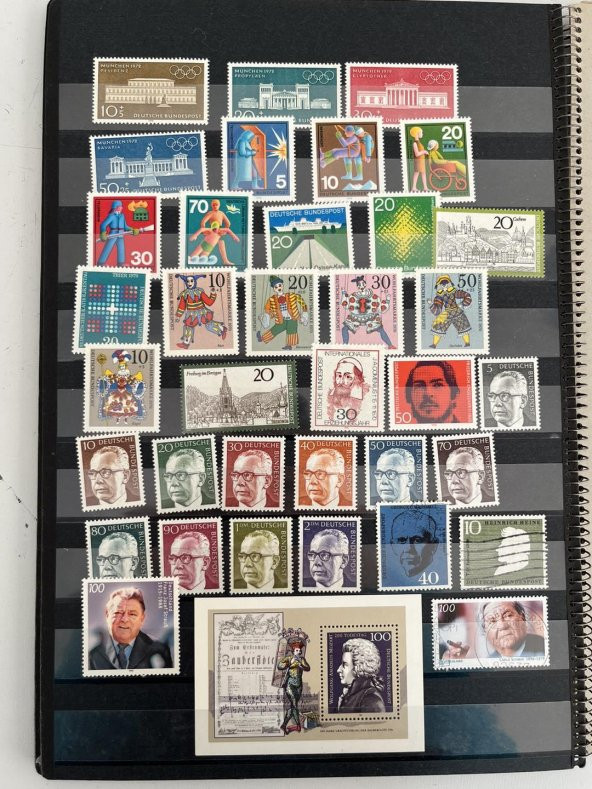 Almanya Pul Koleksiyonu Albümü 710 Adet - Yabancı Pul 015 - Resim 12