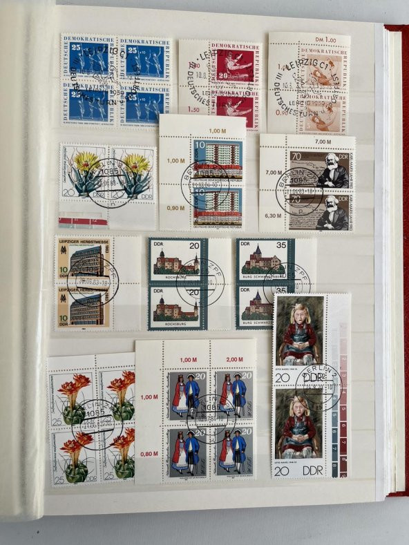 Almanya DDR Pul Koleksiyonu Albümü 620 Adet - Yabancı Pul 016 - 10
