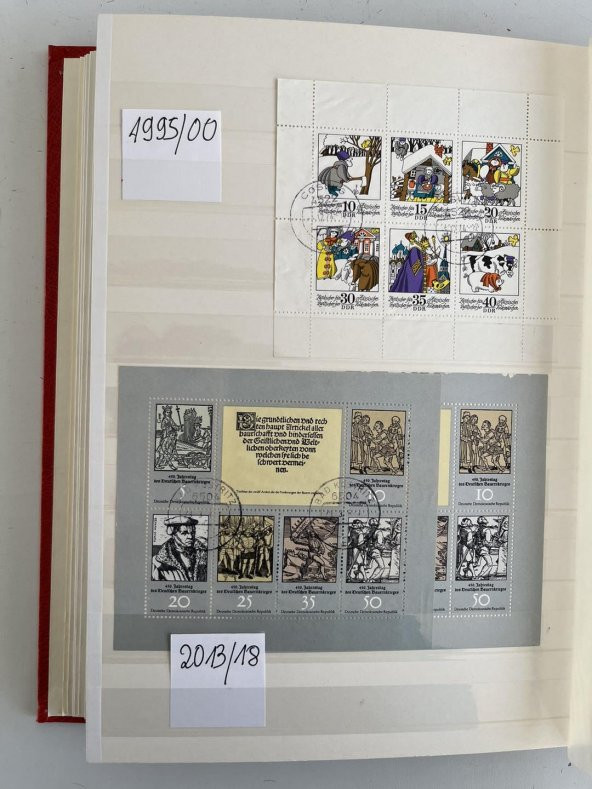 Almanya DDR Pul Koleksiyonu Albümü 620 Adet - Yabancı Pul 016 - 12